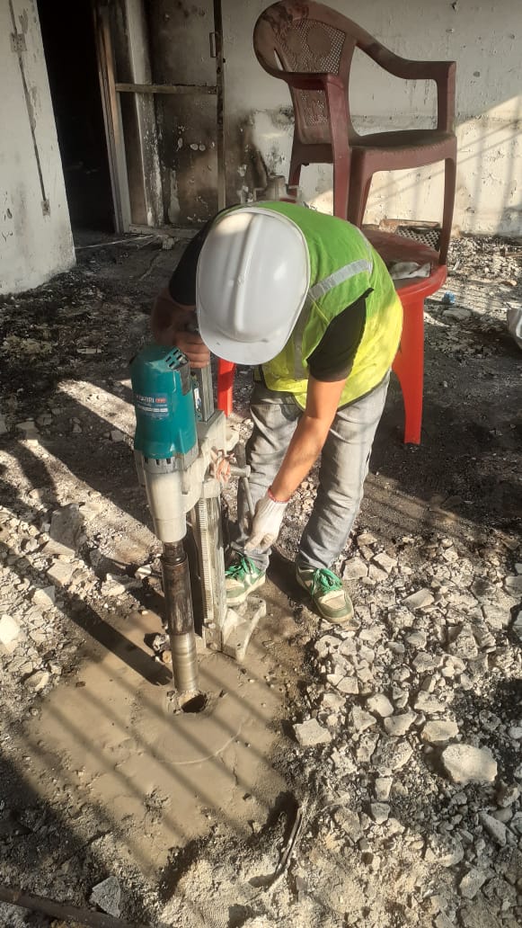 Concrete Core Cutting & Compressive Strength Test